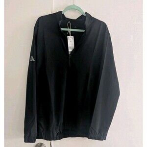 Adidas Golf Men's Quarter Zip Pullover Size XL Crew Black Sweater